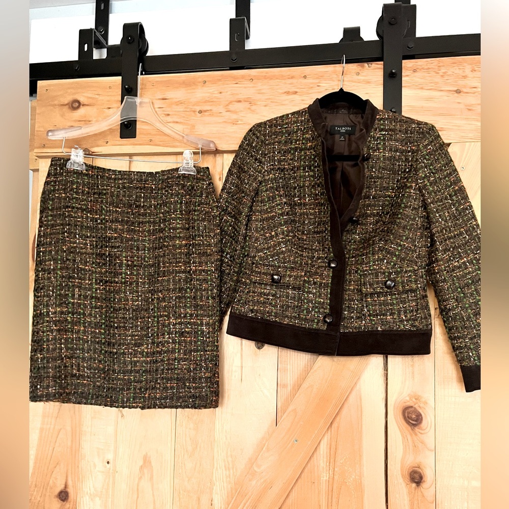 Talbot’s Tweed Skirt Suit